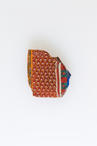 Inlay fragment, border pattern of feather design