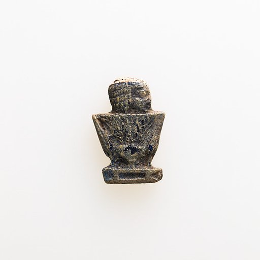 Amulet depicting human head emerging from lotus