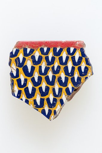 Inlay, feather pattern