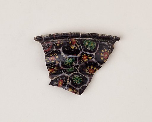 Fragment of mosaic vessel