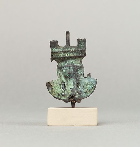 Hathor sistrum head