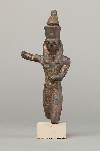 Horus slaying an antelope, spear and antelope (?) missing