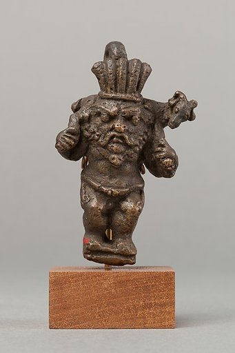 Bes carrying a ram over his shoulders