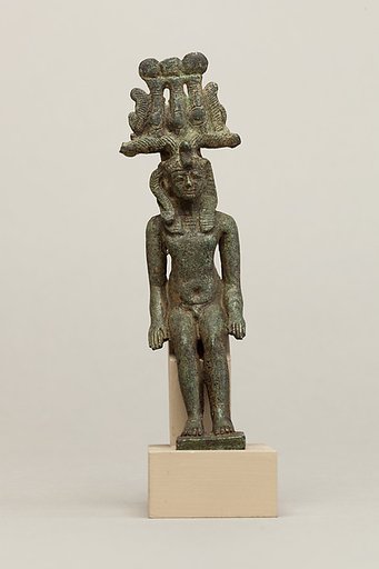 Child god in nemes and hemhem