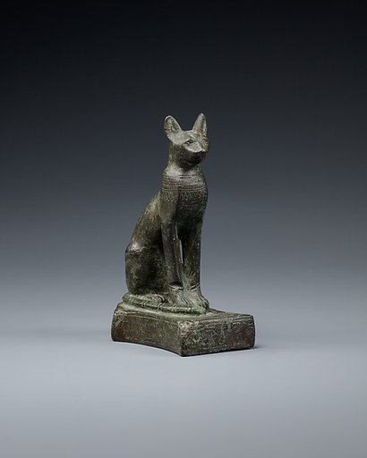 Cat with very worn inscription