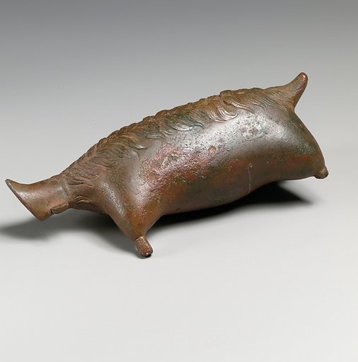 Bronze askos (flask) in the form of a goatskin