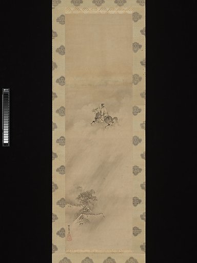 Rain God Riding in Clouds on a Horse