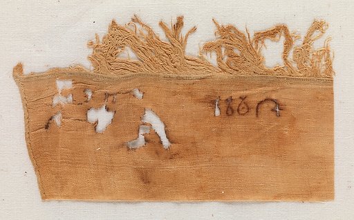 Linen marks from the wrappings of Henhenet's mummy