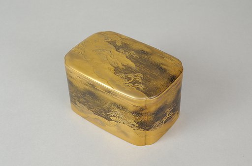 Box with Design of Pines Along the Shore