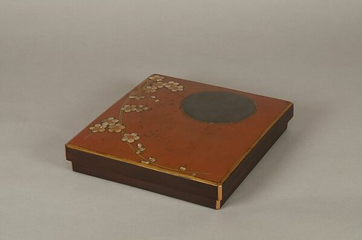 Writing Box with Design of Plum Blossoms and Moon