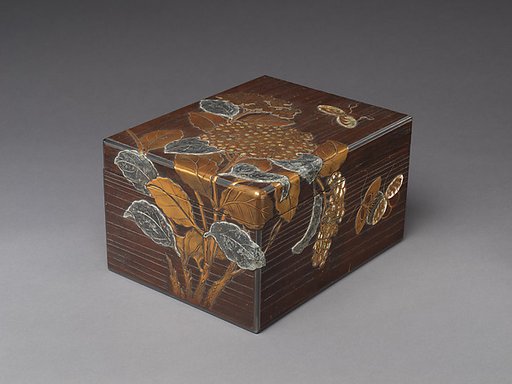 Document Box (Ryōshibako) with Hydrangeas and Butterflies