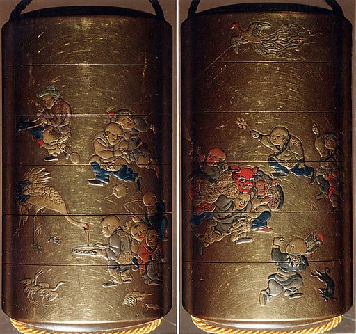 Case (Inrō) with Design of Chinese Children at Play