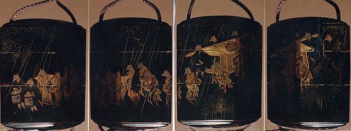 Case (Inrō) with Design of Fox Wedding Procession