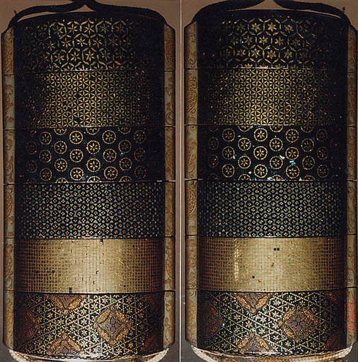 Case (Inrō) with Design of Various Brocade Patterns