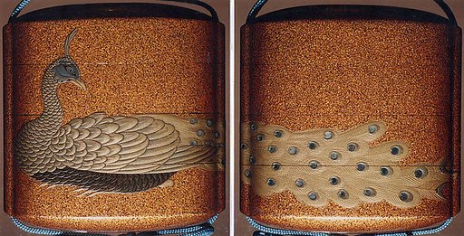 Inrō with Peacock