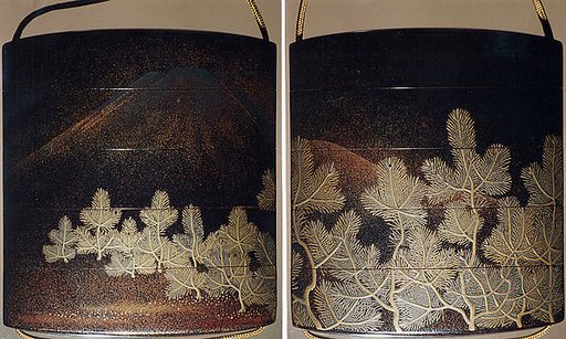 Case (Inrō) with Design of Pine Branches