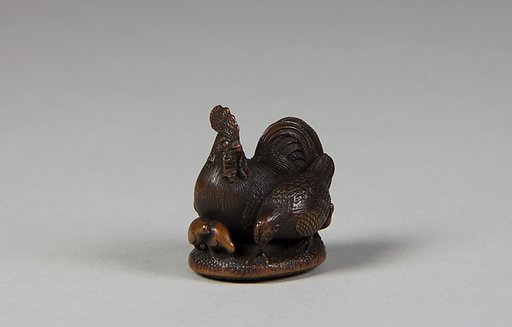 Netsuke of Chickens