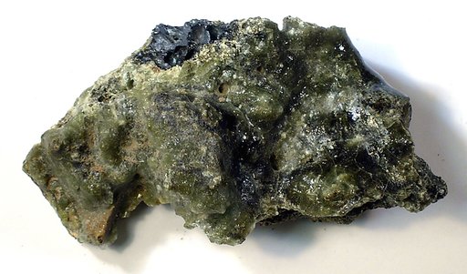 Pieces of slag from glazing process