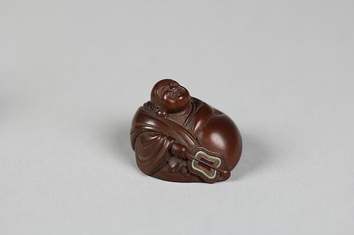Netsuke of Hotei and Bag