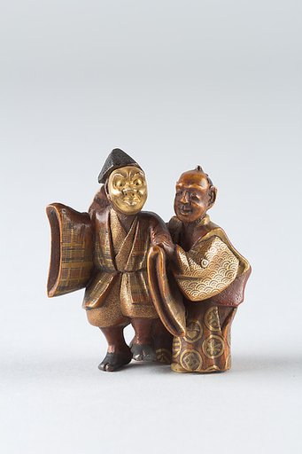 Netsuke of Two Noh Dancers
