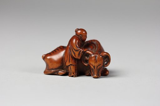 Netsuke of Ox and Herder