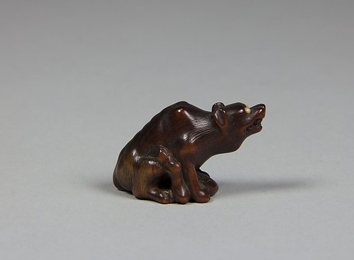 Netsuke of a Wolf