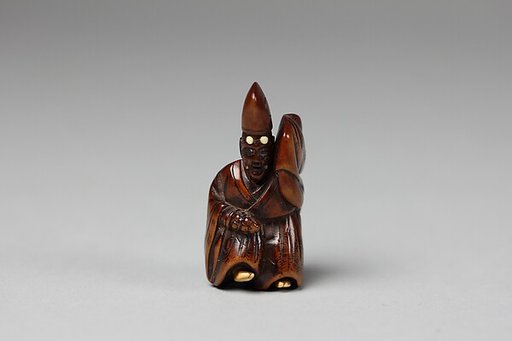 Netsuke of Okina Noh Dance