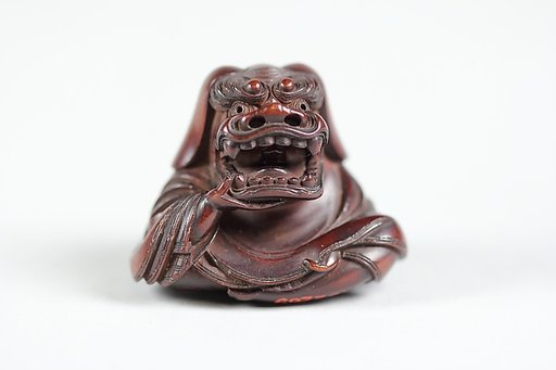 Netsuke of Masked Figure