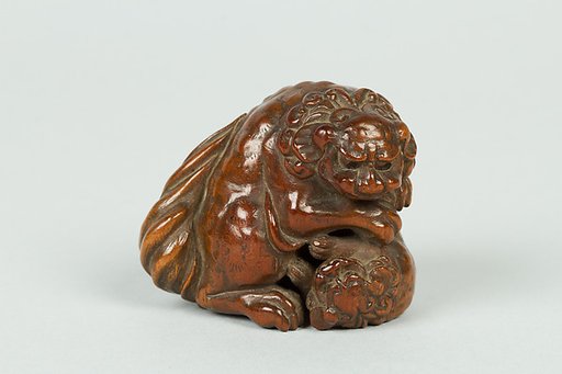 Netsuke of Qilin and Cub