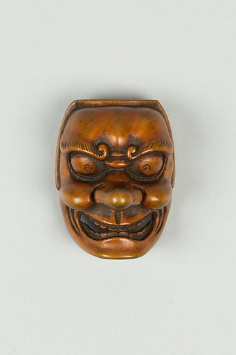 Netsuke of Demon Mask