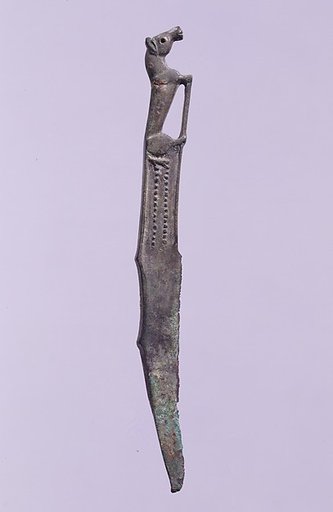 Knife with Recumbent Horse