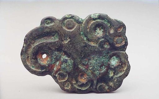 Garment Plaque with Raptor's Heads