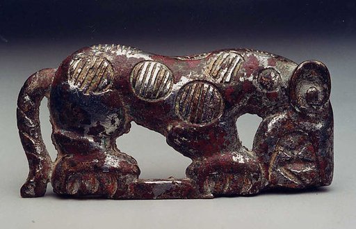 Garment Plaque in the Shape of a Leopard