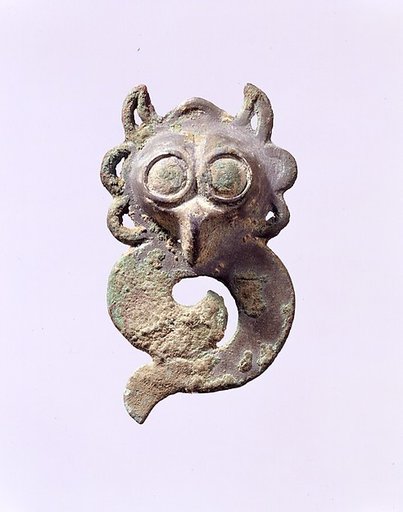 Harness Ornament with Owl's Head
