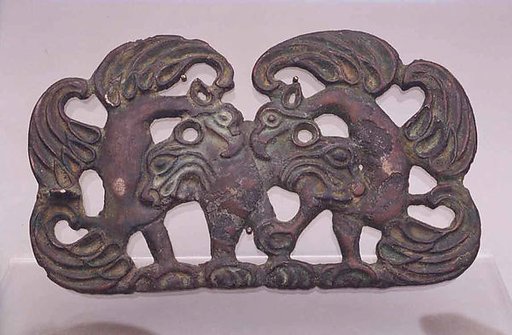Belt Buckle with Raptors and Tigers