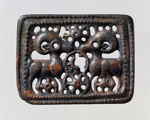 Belt Plaque with Confronted Rams