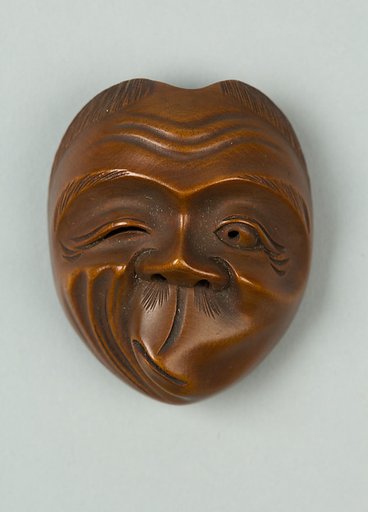 Netsuke of Usofuki Mask