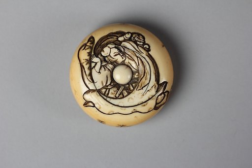 Netsuke of Woman with a Demon