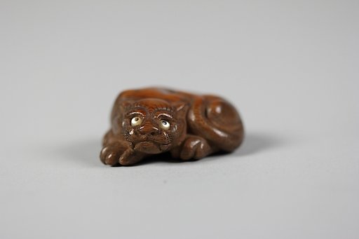 Netsuke of Recumbent Tiger