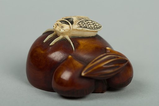 Netsuke of Chestnuts and a Fly