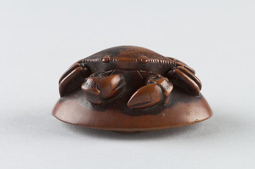 Netsuke of Crab on a Shell