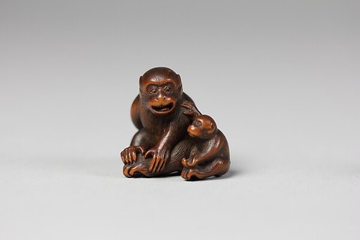 Netsuke of Monkey and Young