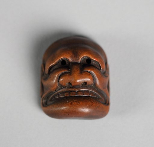Netsuke of Kyōgen Mask: Buaku