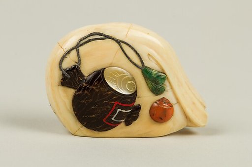 Netsuke of Daikoku with Mallet and Bag