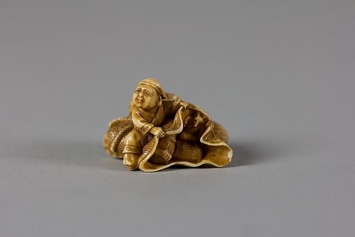 Netsuke of Daikoku and Bag