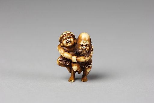 Netsuke of Daikoku and Fukurokuji