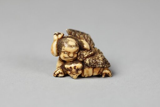 Netsuke of Boy Killing a Bird