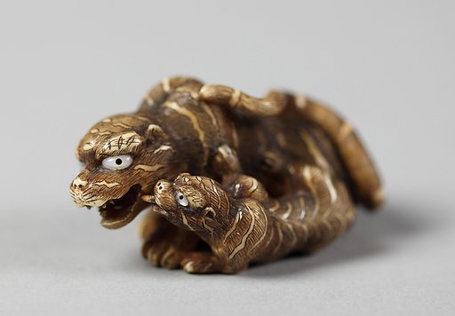 Netsuke of Tiger and Cub