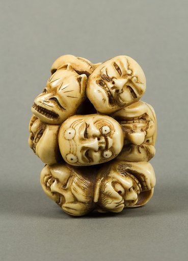 Netsuke of Thirteen Masks