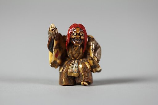 Netsuke of Noh Dancer
